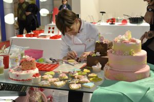 Dimostrazione di Cake Design allo stand di Pavoni