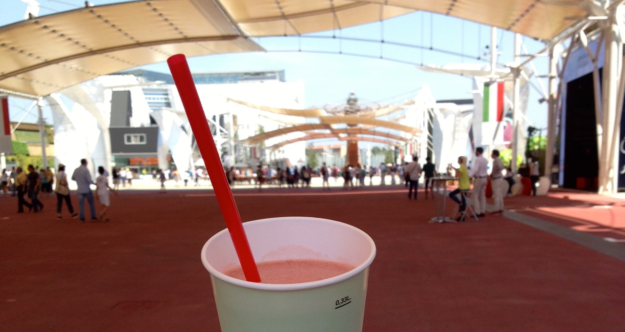 Granita alla fragola e al tè verde Rigoletto