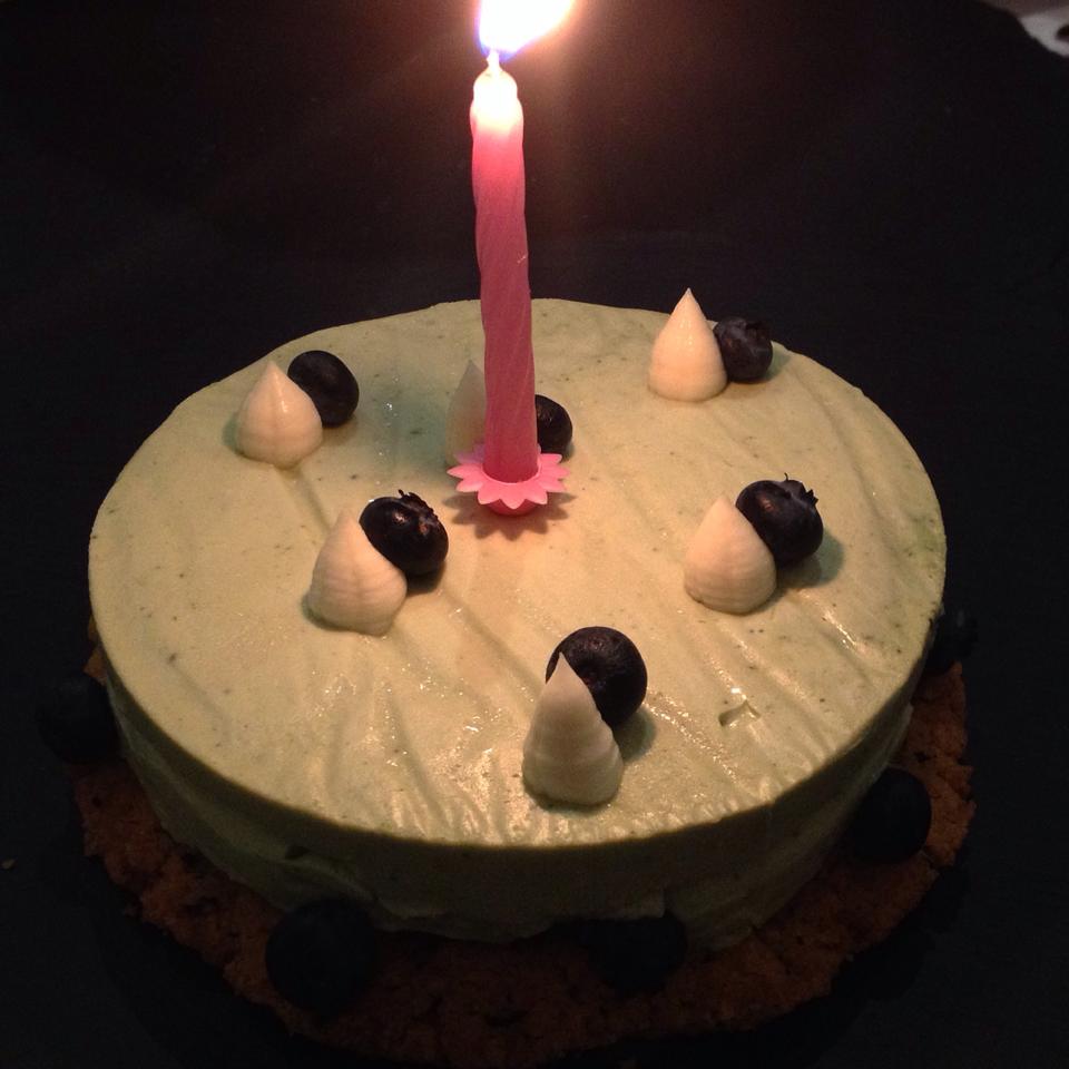 Alberto Buratti mi ha preparato per il compleanno la Matcha cheesecake