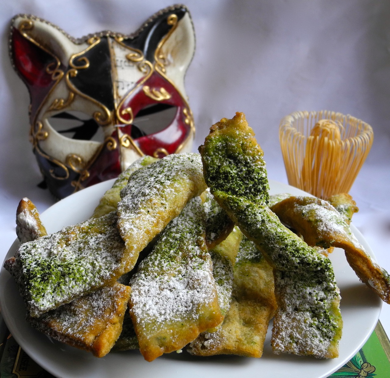 La ricetta della chiacchiere al tè verde matcha