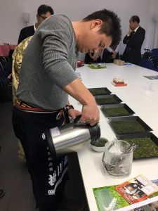 Tè verde Fukamushi di Kakegawa in Giappone