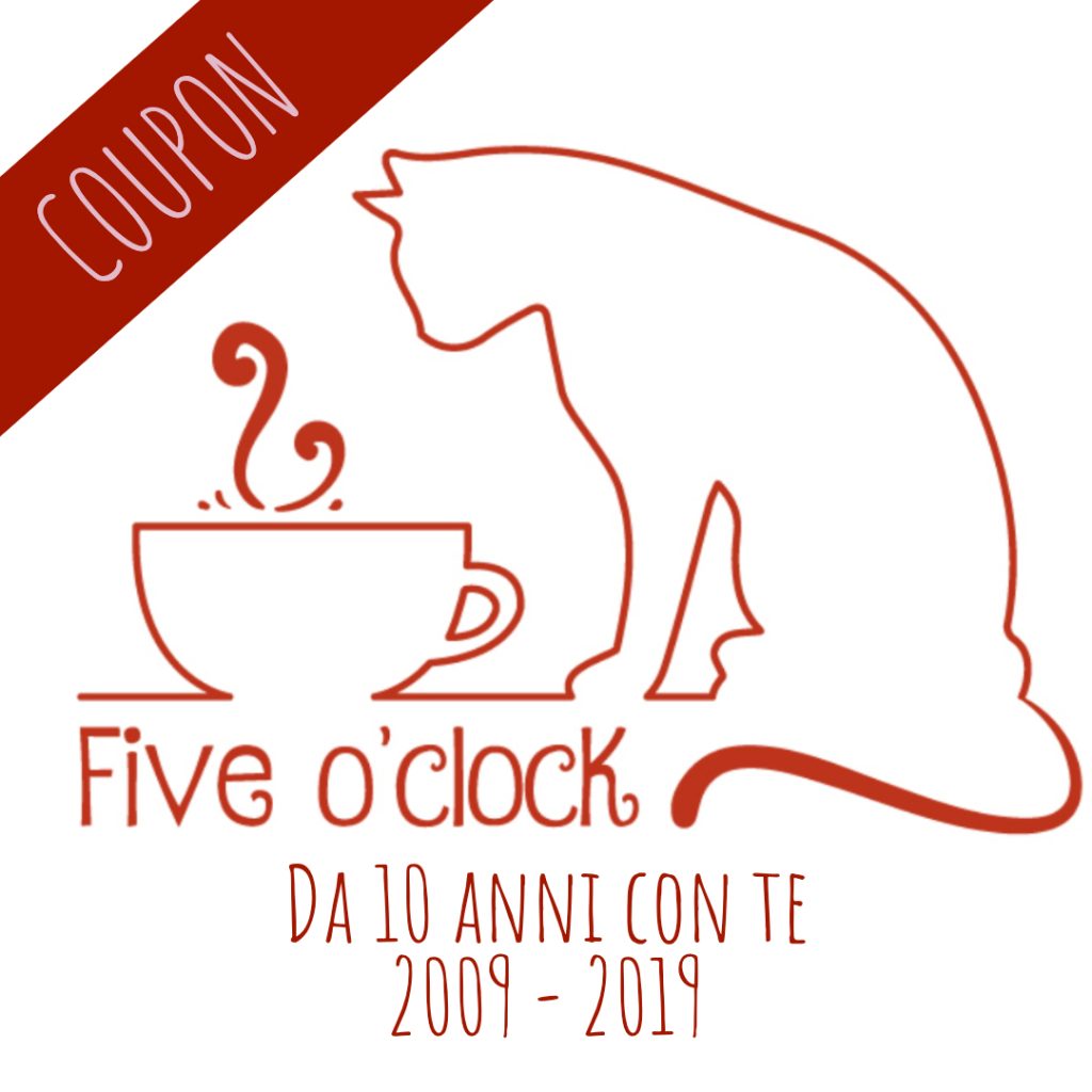 Coupon per ricevere l'omaggio durante la festa di compleanno di Five o' clock